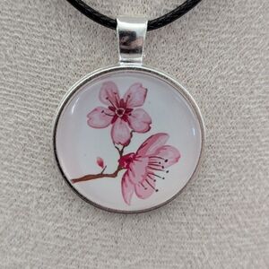 Cherry Blossom Pendant Necklace